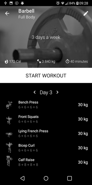 Barbell Home Workout - عکس برنامه موبایلی اندروید