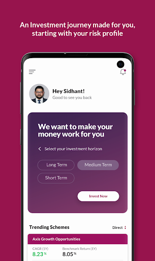 Axis Mutual Fund Invest App - عکس برنامه موبایلی اندروید