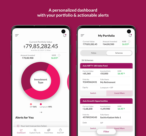 Axis Mutual Fund Invest Online - Image screenshot of android app