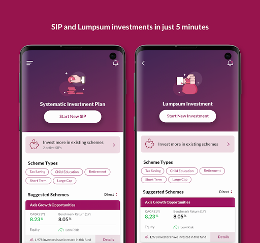Axis Mutual Fund Invest Online - Image screenshot of android app