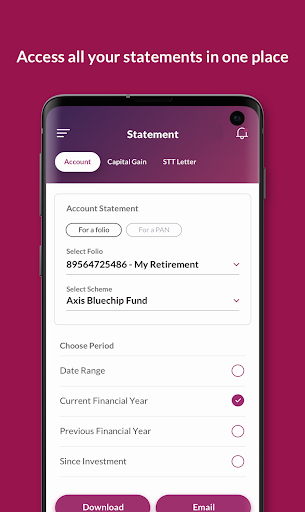 Axis Mutual Fund Invest Online - Image screenshot of android app