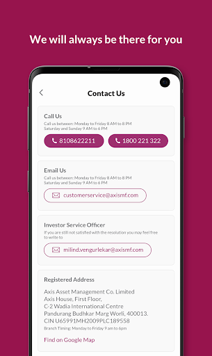 Axis Mutual Fund Invest Online - Image screenshot of android app