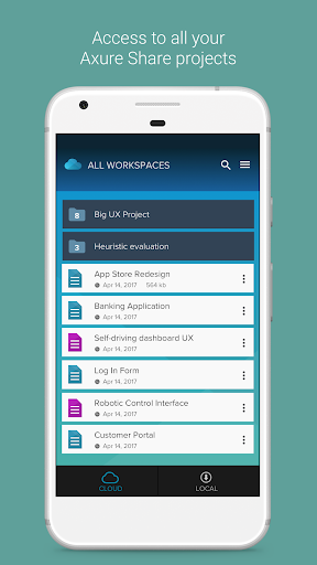 Axure Cloud - عکس برنامه موبایلی اندروید