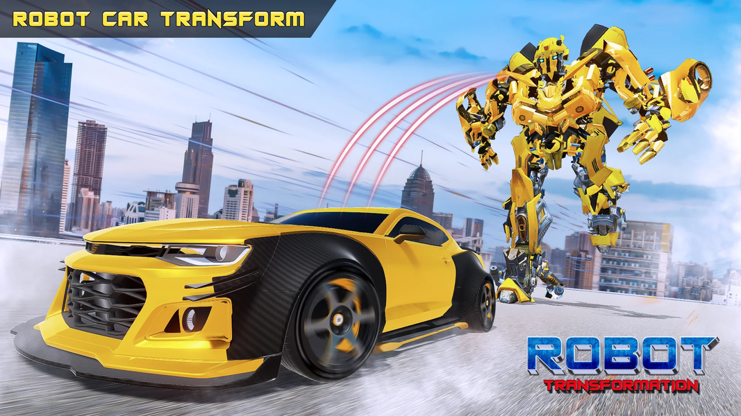 Robot Superhero Car Transform - Gameplay image of android game