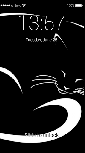 Kitty Cat Pattern Lock Screen - Image screenshot of android app