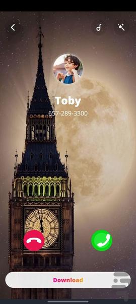 Color Call Screen - Image screenshot of android app