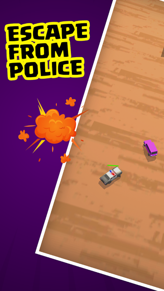 Crazy Chase: Car Survival Game - Gameplay image of android game