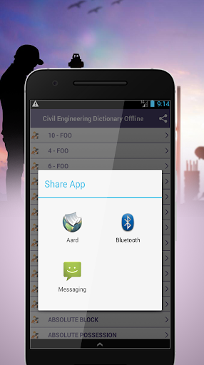 Civil Engineering Dictionary - Image screenshot of android app