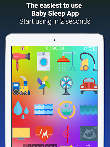 White Noise Baby Sleep Sounds - عکس برنامه موبایلی اندروید
