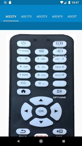 AOC TV Remote Control - Image screenshot of android app