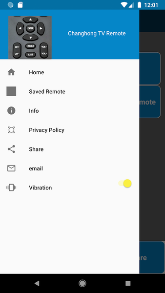 Changhong TV Remote Control - عکس برنامه موبایلی اندروید