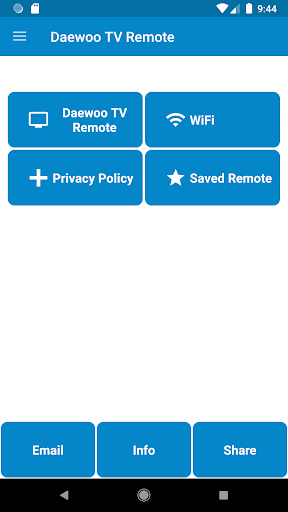 Daewoo TV Remote Control - عکس برنامه موبایلی اندروید
