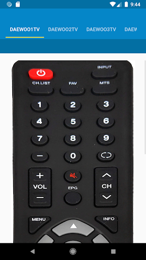 Daewoo TV Remote Control - عکس برنامه موبایلی اندروید