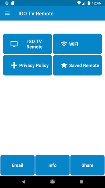 IGO TV Remote Control - عکس برنامه موبایلی اندروید