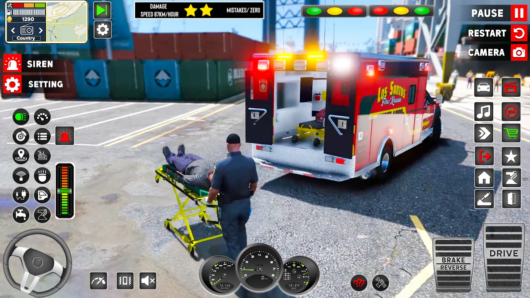 US Emergency Ambulance Game 3D - عکس بازی موبایلی اندروید