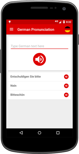 German Pronunciation - Image screenshot of android app