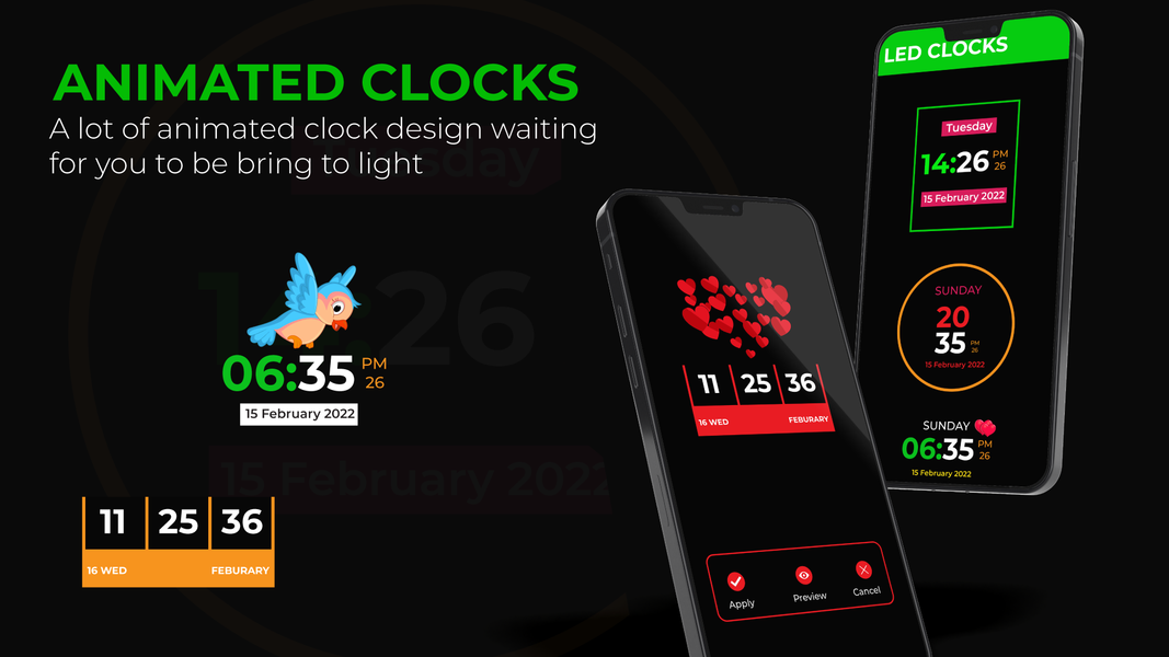 Lock Screen Smart Night Clock - عکس برنامه موبایلی اندروید