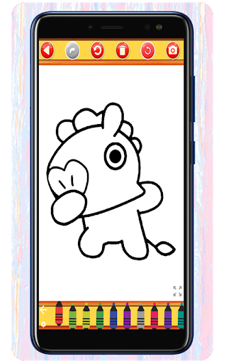 Coloring Bt21 For kids - Image screenshot of android app
