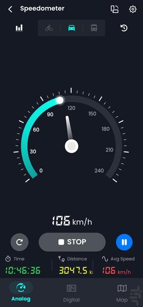 سرعت سنج/کیلومتر شمار🔥 - عکس برنامه موبایلی اندروید