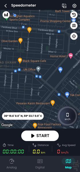 سرعت سنج/کیلومتر شمار🔥 - Image screenshot of android app