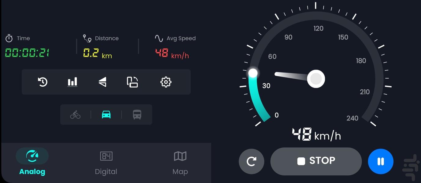 سرعت سنج/کیلومتر شمار🔥 - Image screenshot of android app
