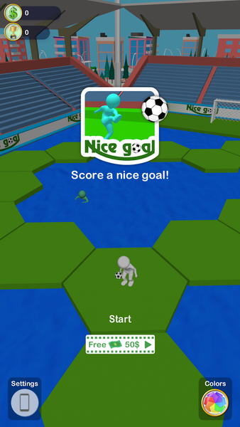 NICE GOAL - Gameplay image of android game