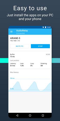 AudioRelay: Stream audio & mic - Image screenshot of android app