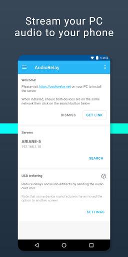 AudioRelay: Stream audio & mic - Image screenshot of android app