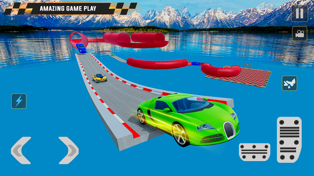 Stunt Car Race : Ultimate Mega - Gameplay image of android game