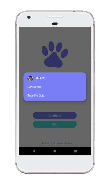 Cat Breeds Quiz - عکس برنامه موبایلی اندروید