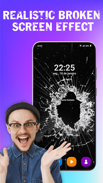 4K Broken Screen Prank - عکس برنامه موبایلی اندروید