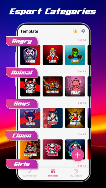 Gaming Logo Maker: Esport Logo - عکس برنامه موبایلی اندروید