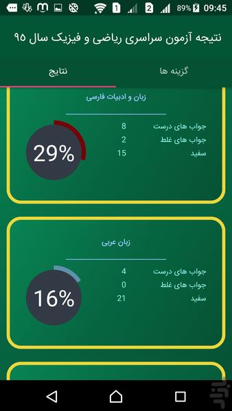 آزمون سرا (کنکور سراسری ۹۵) - عکس برنامه موبایلی اندروید