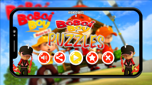 Boboiboy puzzle cartoon game - Image screenshot of android app