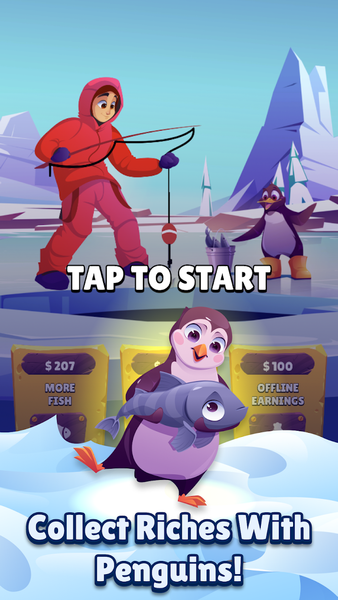 Frozen Fisher Idle Catcher - عکس بازی موبایلی اندروید