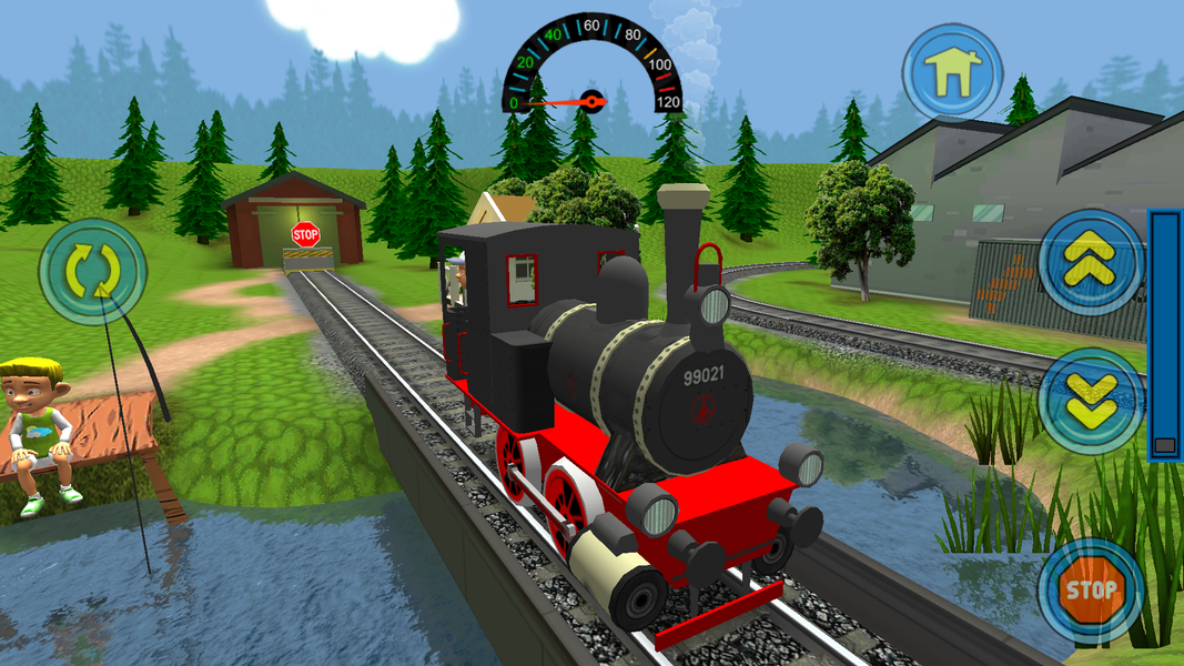 My First Toy Train, train simulator for kids - Gameplay image of android game