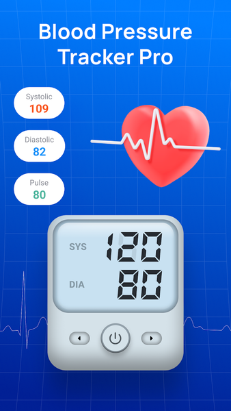 Blood Sugar & Pressure Tracker - Image screenshot of android app