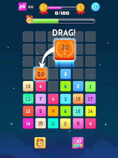 Number Blocks - Merge Puzzle - Gameplay image of android game