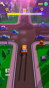 Taxi Run - Crazy Driver – راننده تاکسی دیوانه - Gameplay image of android game