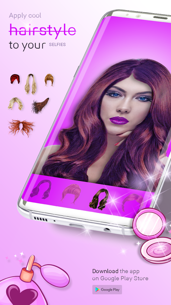 Women Hairstyles Color Changer - Image screenshot of android app