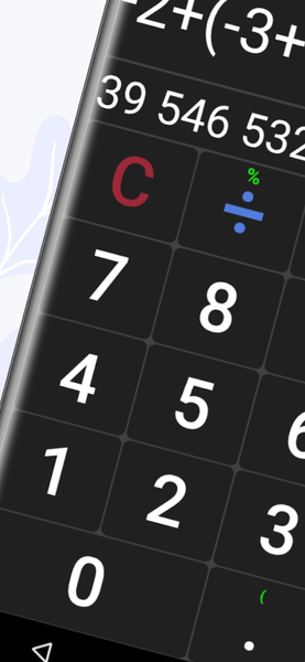 Big Button Calculator -BB Calc - عکس برنامه موبایلی اندروید