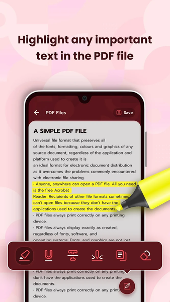 Write on PDF Editor - عکس برنامه موبایلی اندروید