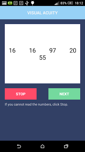 Eye test - Image screenshot of android app