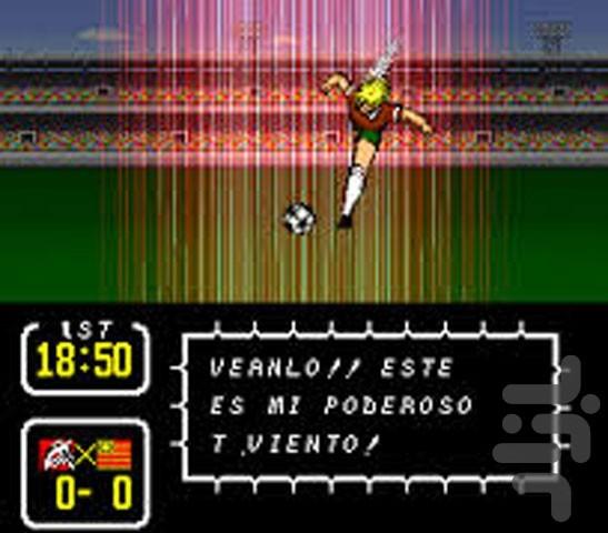 Tecmo Cup (boy soccer team) sega - Gameplay image of android game