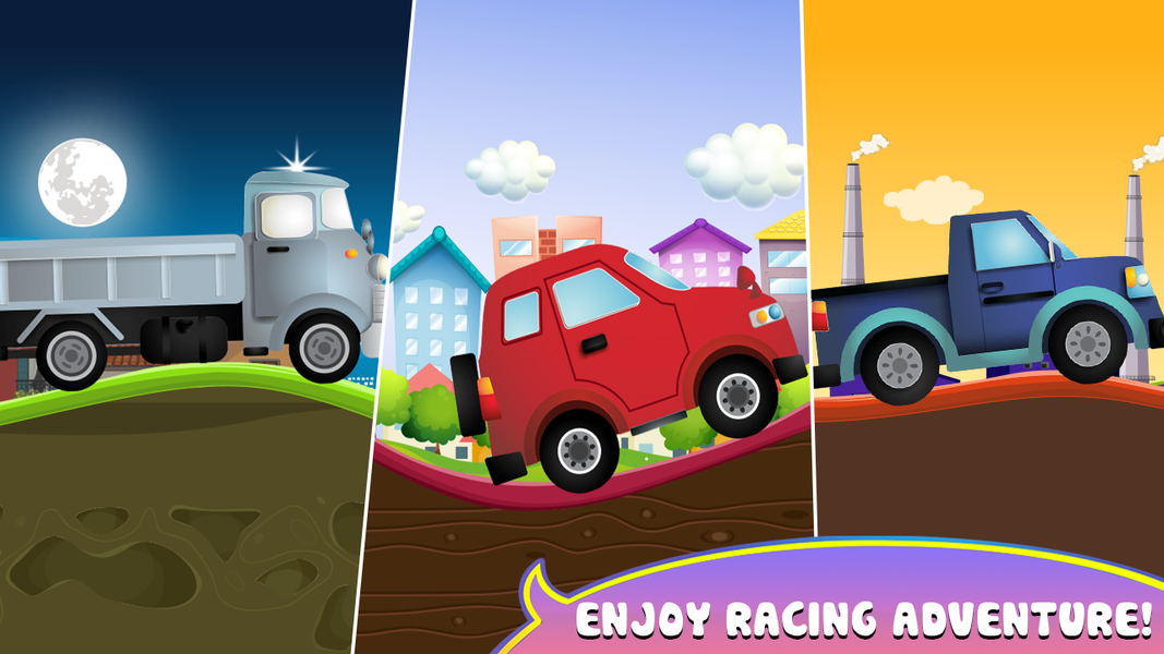 Preschool Toddler Cars on Hill - عکس برنامه موبایلی اندروید