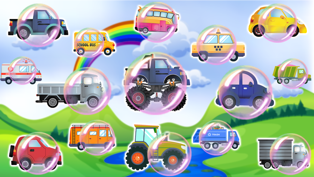 Preschool Toddler Cars on Hill - عکس برنامه موبایلی اندروید