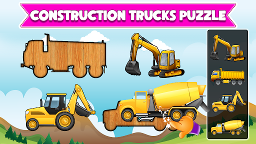Toddler Builder Trucks On Hill - Image screenshot of android app