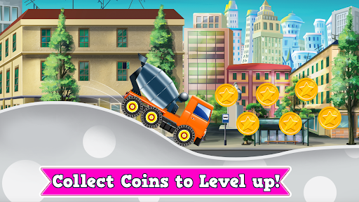 Toddler Builder Trucks On Hill - Image screenshot of android app