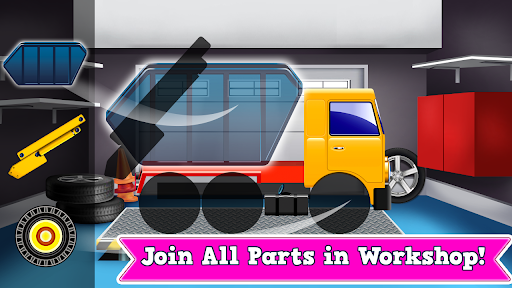 Toddler Builder Trucks On Hill - Image screenshot of android app