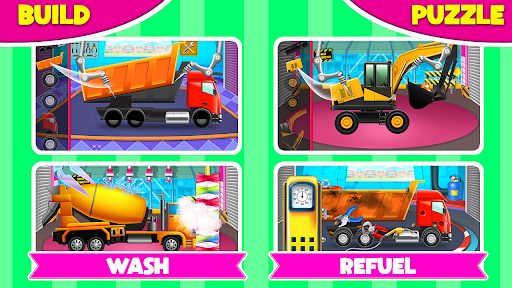 Kid Construction Truck Journey - Image screenshot of android app